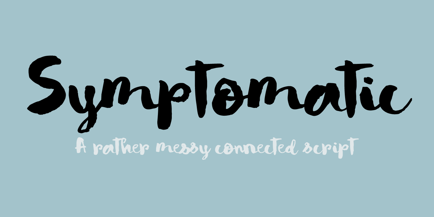 Symptomatic DEMO font